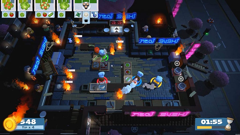اسکرین شات گیم پلی بازی Overcooked 2 شماره 1 برای نینتندو سوییچ