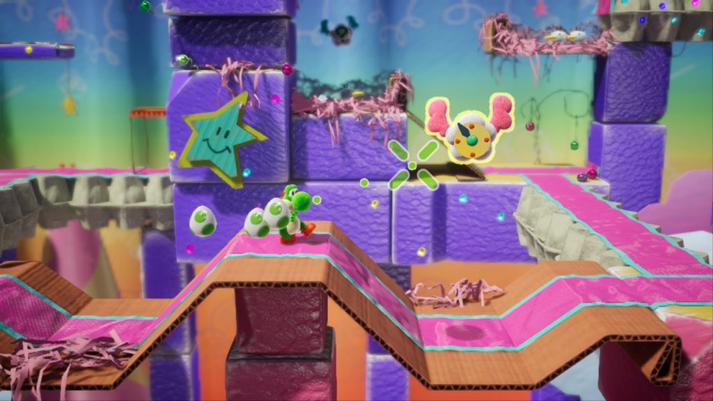 اسکرین شات گیم پلی بازی Yoshi’s Crafted World شماره 1 برای نینتندو سوییچ