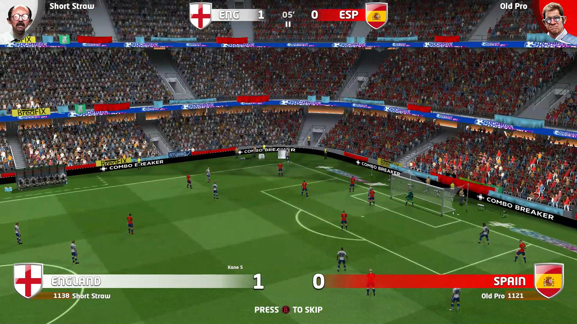 Sociable Soccer 24 (NSP ROM) screenshot