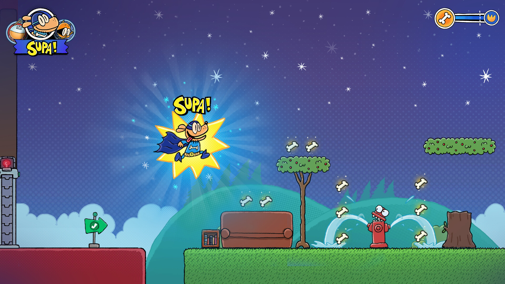 Dog Man Mission Impawsible (NSP ROM) screenshot