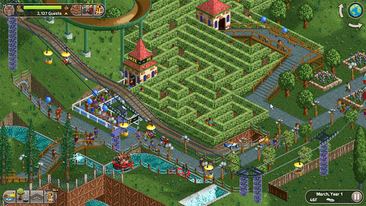 RollerCoaster Tycoon Classic (NSP ROM) screenshot