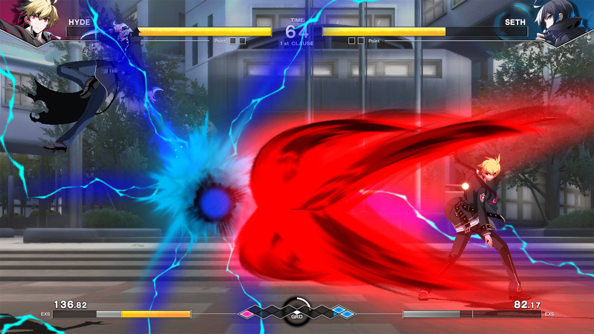 UNDER NIGHT IN BIRTH II Sys Celes (NSP ROM) screenshot