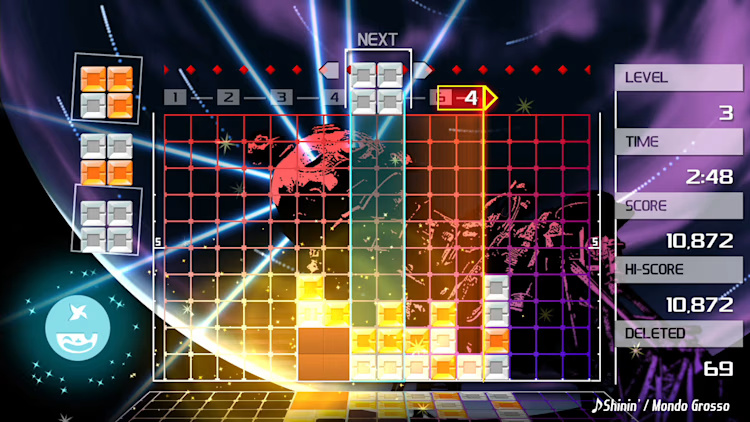 Lumines Remastered (XCI ROM) screenshot