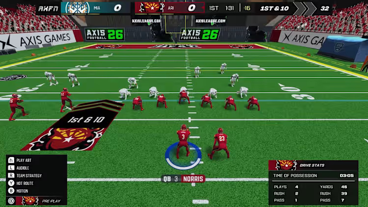 Axis Football 2026 (NSP ROM) screenshot