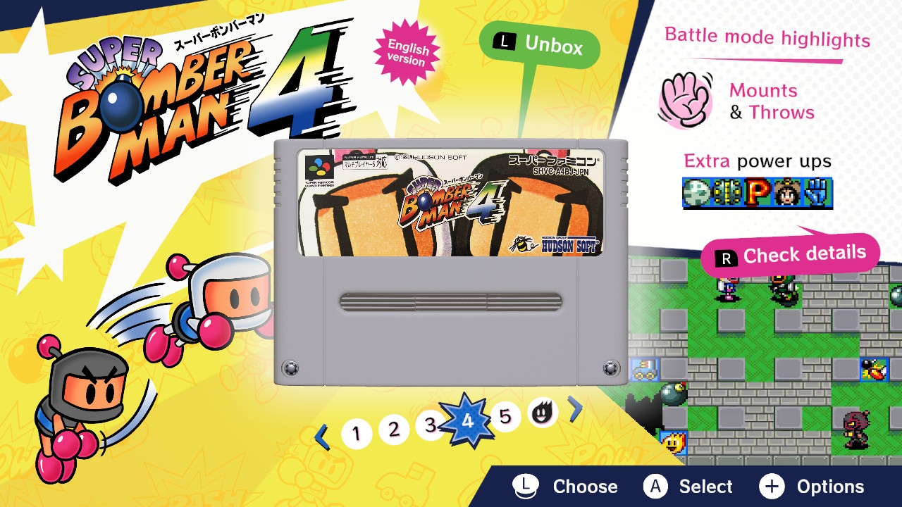Super Bomberman Collection (NSP ROM) screenshot