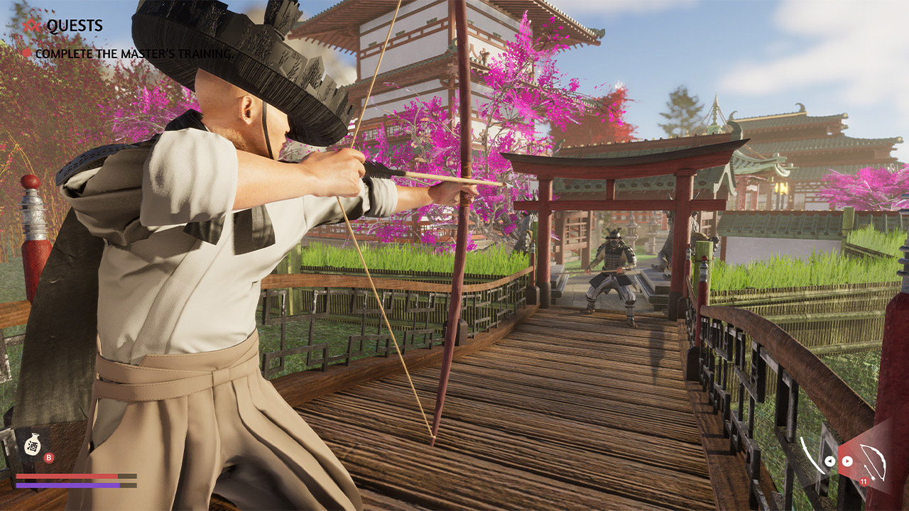 Samurai Simulator Kensei Warrior (NSP ROM) screenshot
